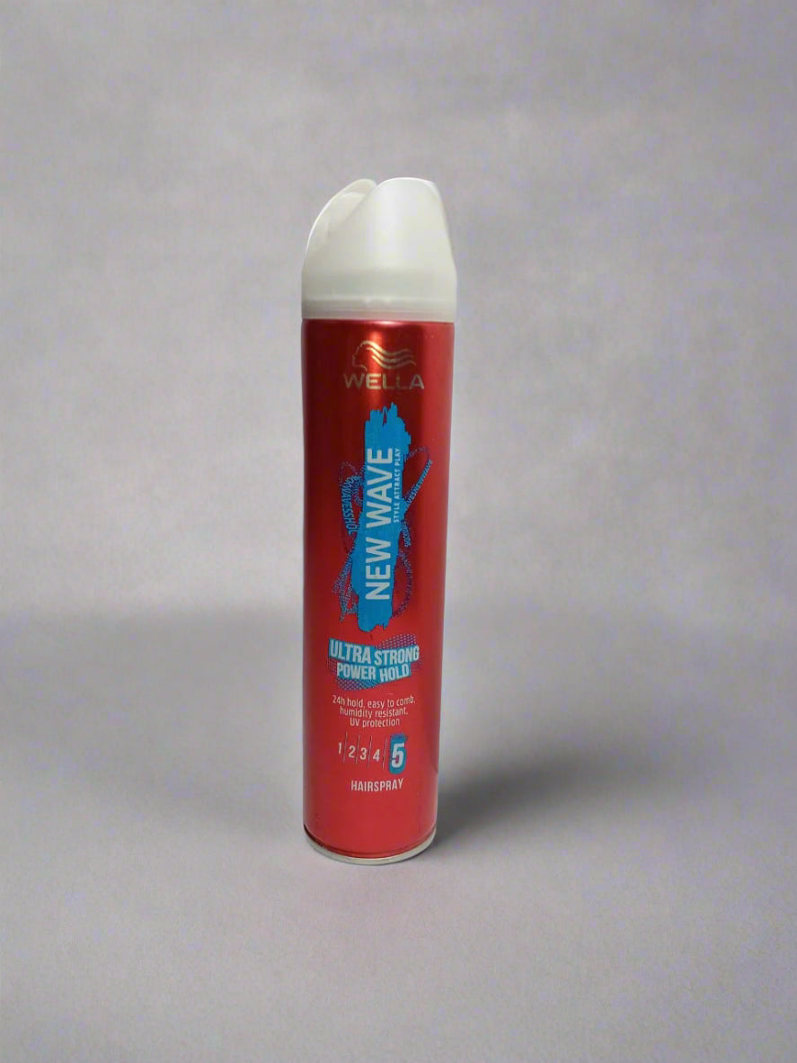 Wella New Wave Ultra Strong Hairspray | 24h Power Hold & UV Protection (250ml) My Store