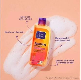 Clean & Clear foaming (oil Control) Face wash 50 ml My Store
