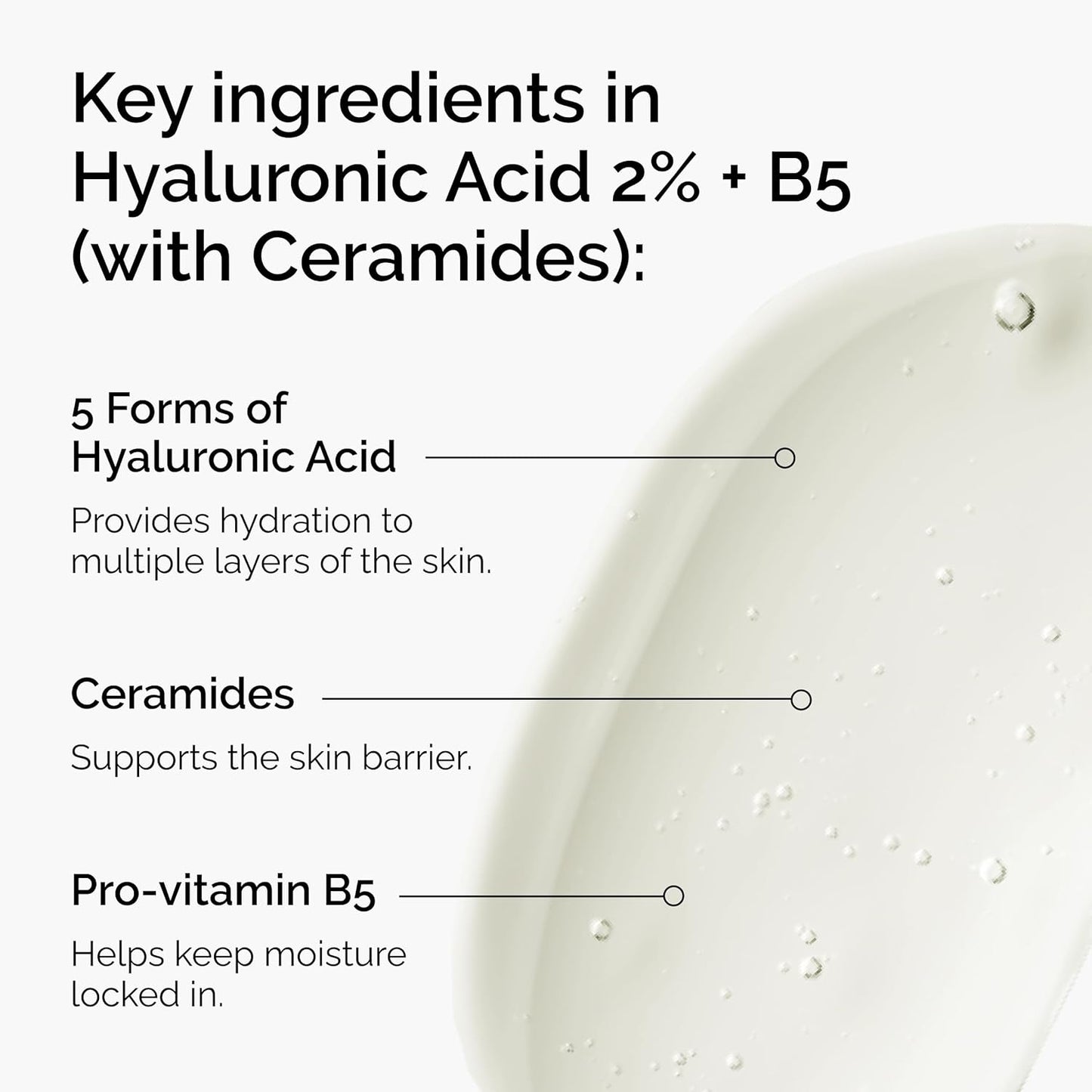 The Ordinary Hyaluronic Acid 2% + B5 (with Ceramides), Multi-Depth Hydration Serum for Plumper, Smoother Skin, 30ml My Store